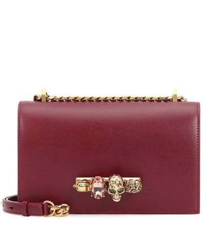 Alexander Mcqueen Skull Crystal Shoulder Bag