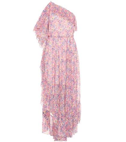 Philosophy Di Lorenzo Serafini Floral-printed One-shoulder Dress