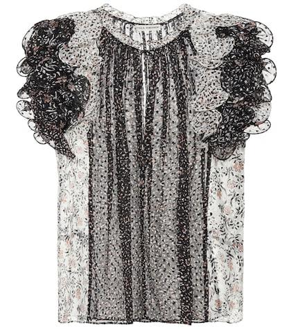 Ulla Johnson Tavi Silk-blend Top
