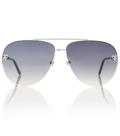 Joseph Panthère De Cartier Aviator Sunglasses