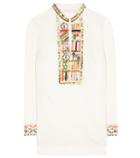 Tory Burch Tory Embroidered Linen And Cotton Tunic