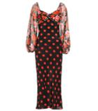 Versace Josephine Polka-dot Silk Dress