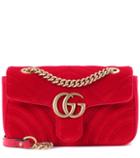 Gucci Gg Marmont Mini Velvet Shoulder Bag