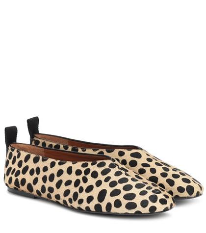 Valentino Calf Hair Ballerinas