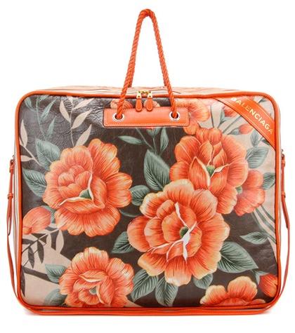 Balenciaga Blanket Square Xl Printed Leather Shoulder Bag