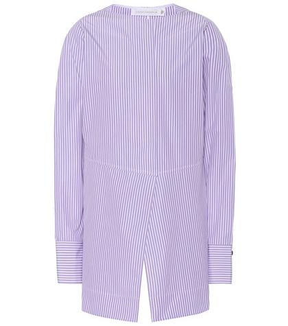 Victoria Beckham Striped Cotton Blouse