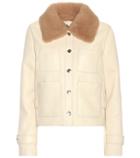 Acne Studios Felipa Leather Jacket With Shearling Collar