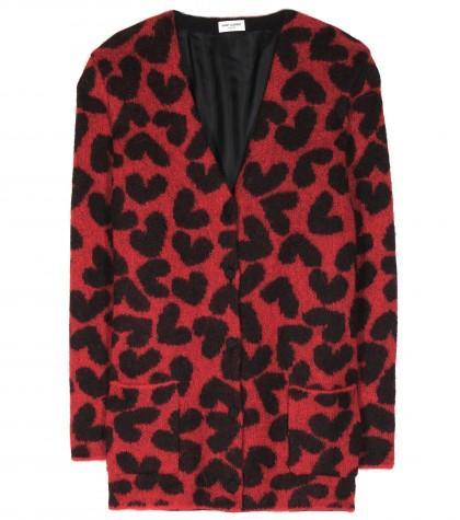 Saint Laurent Mohair-blend Cardigan