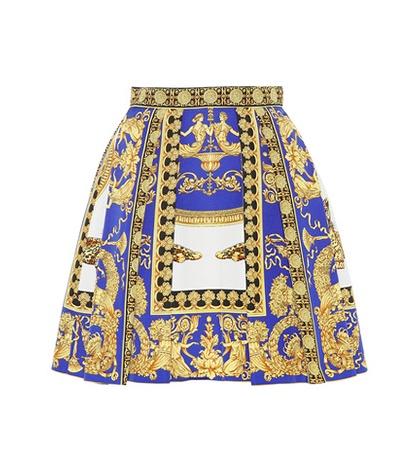 Versace Cotton And Silk Skirt