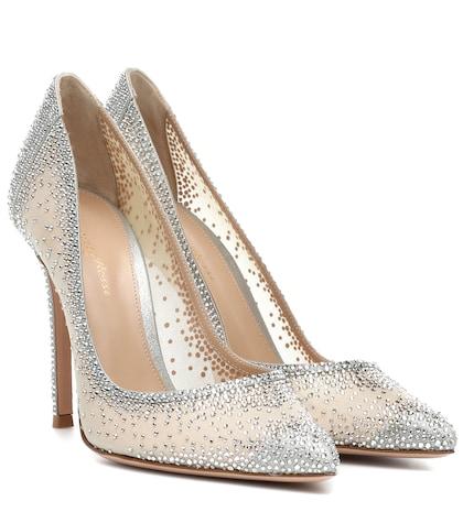 Brunello Cucinelli Rania 105 Crystal-embellished Pumps