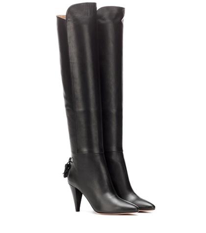 Saint Laurent Knee-high Leather Boots