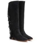 Saint Laurent Juliana Fringed Suede Knee-high Boots