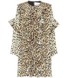 Valentino Leopard-print Silk Dress