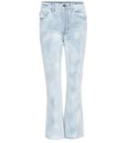 Helmut Lang High-rise Raw Crop Jeans