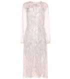 Balenciaga Stranded Garland Floral-printed Silk Dress