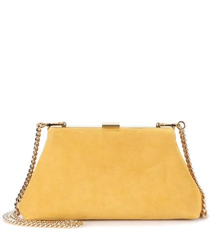 Mansur Gavriel Mini Volume Suede Clutch