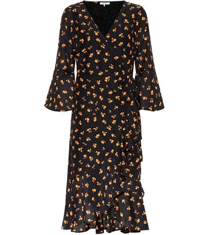 Ganni Beacon Cotton And Silk Dress
