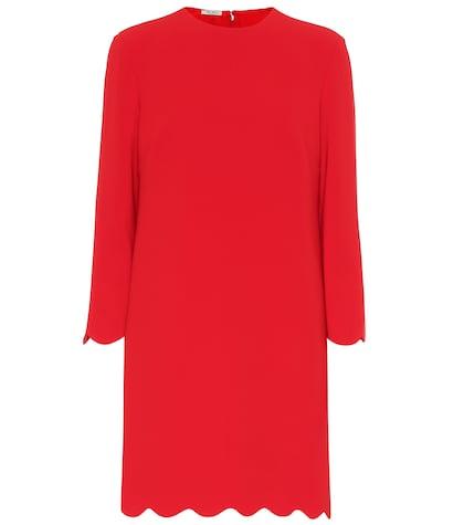 Miu Miu Scalloped Faille Cady Minidress