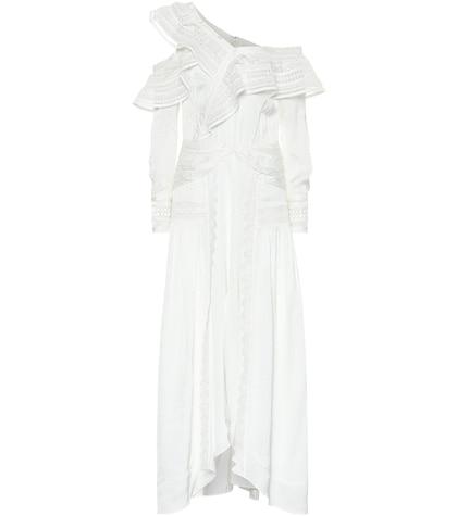 Self-portrait One-shoulder Midi Dress