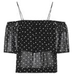 Ganni Monette Off-the-shoulder Top