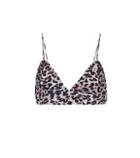 Ganni Leopard-print Bikini Top