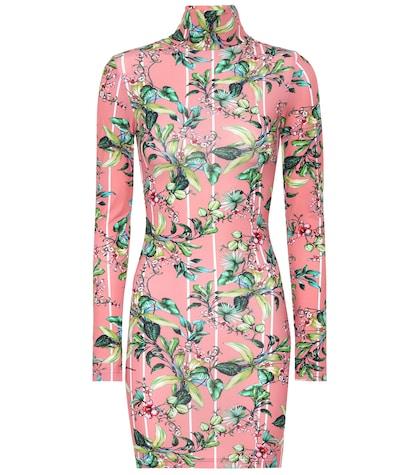 Aquazzura Floral Printed Minidress
