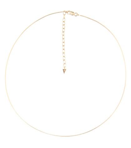 Stuart Weitzman Classic Wire Choker 14kt Gold Necklace