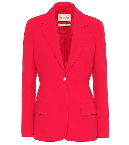 Roberto Cavalli Stretch-crêpe Blazer