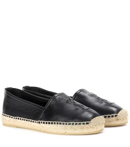 Saint Laurent Leather Espadrilles
