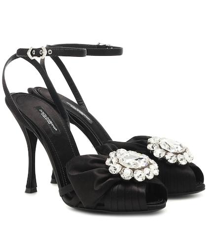 Brock Collection Embellished Satin Sandals