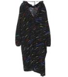 Balenciaga Asymmetric Printed Silk Dress