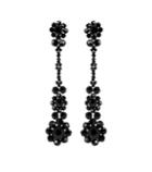 3x1 Crystal Flower Drop Earrings