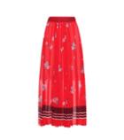 Rick Owens Floral-printed Maxi Skirt