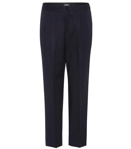 A.p.c. Amalfi High-waisted Cotton Trousers