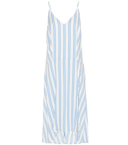 Balenciaga Striped Silk-blend Dress