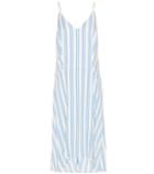 Balenciaga Striped Silk-blend Dress