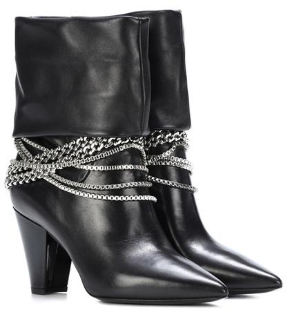 Self-portrait Sadie Leather Ankle Boots