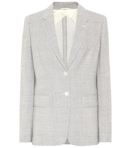 Oscar De La Renta Kent Checked Wool Blazer