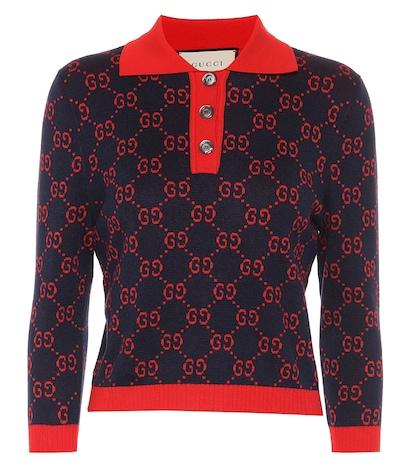 Gucci Gg Intarsia Cotton Sweater