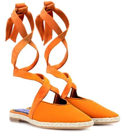 Jw Anderson Canvas Lace-up Sandals