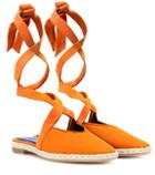 Jw Anderson Canvas Lace-up Sandals