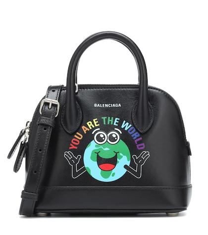 Balenciaga Ville Xs Printed Leather Tote