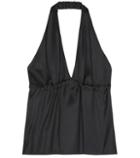Rick Owens Halter Ruched Halterneck Top