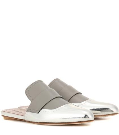 Balenciaga Exclusive To Mytheresa.com  – Leather Slip-on Sandals