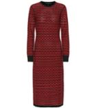 Stella Mccartney Zigzag Stripe Merino Wool Dress