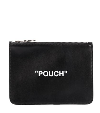 Off-white Quote Leather Pouch