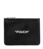 Off-white Quote Leather Pouch