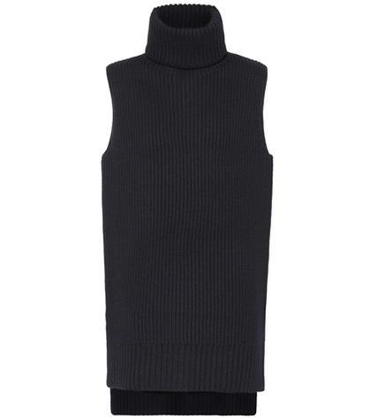 Salvatore Ferragamo Wool Turtleneck Sweater Vest