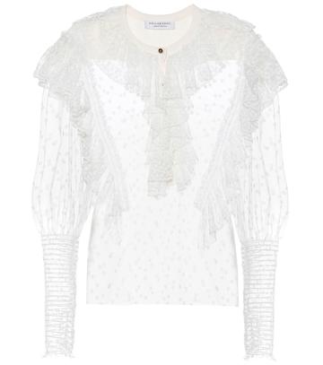 Philosophy Di Lorenzo Serafini Cotton-blend Lace Blouse