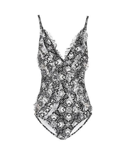 Zimmermann Divinity Ruffle One-piece Swimsuit